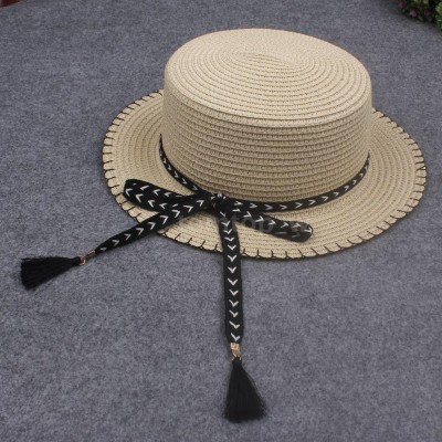 Summer  Beach Hat Female Casual Panama Hat Bowknot Straw Hat Nice New J2H2  eb-19691348